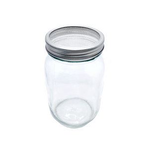 150ml 250ml 500ml 1000ml fermenting frutta del prato glass mason jar with metal lid cheap factory price low price