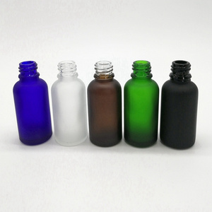 Frosted Glass Dropper Bottle in Green Blue Amber Clear Essential Oil Bottle Sizes 5ml 10ml 15ml 20ml 30ml 50ml 100ml