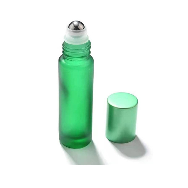 10ml Glass Perfume Roll On Bottle With Stainless Steel Metal Roller Ball 8 ml plastic deodorant roll-on top bottles