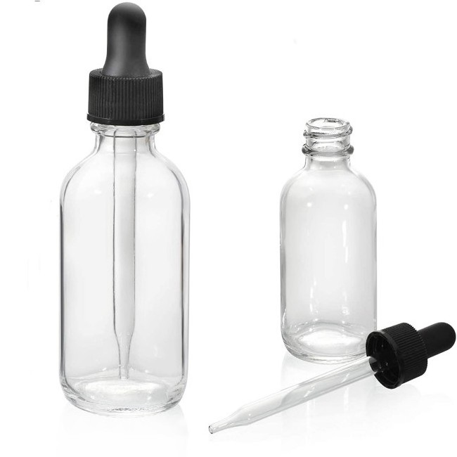 5ml 10ml 15ml 20ml 30ml 50ml 100ml Clear Serum Dropper Tincture Body Parts Cosmetic Glass Bottles for Essential Oil