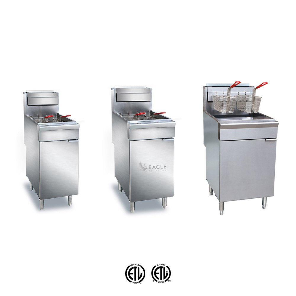 Pot Floor Fryer for Kitchen Equipment Restaurant Deep Fryer Stainless Steel ETL Commercial Kitchen Equipment