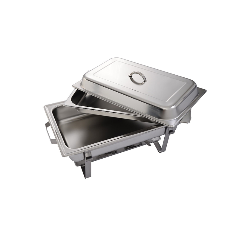 Hot sell Stainless Steel Full Size Chafer Factory Price Wedding Food Warmers with Solid Stand Fuel Holder for Catering Buffet