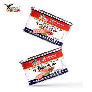 China Brand canned meat ready to eat Highly Certified outdoor canned food pork canned meat halal