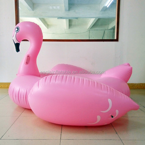 swimming  Inflatable Pink Flamingo pool float plastic water raft Adult Sized outdoor Pool floating Toy