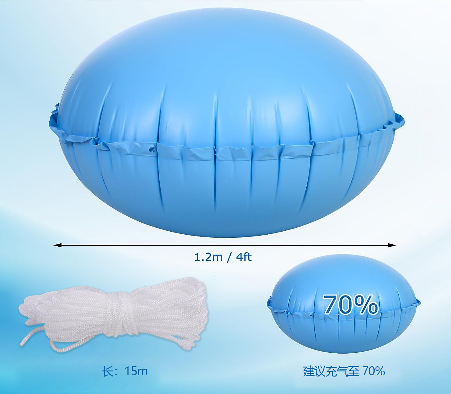 Pool Cushion Winter Inflatable Pool Cushion Winter Cushion durable 0.3mm thick pvc inflatable air pillow wholesale accept custom