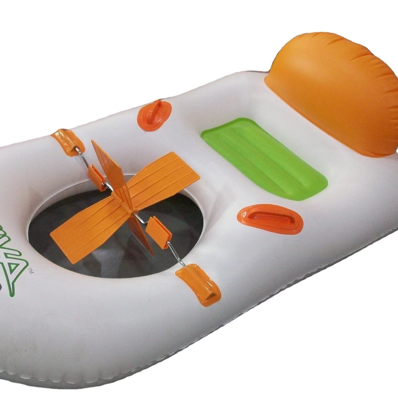 factory summer newest hot selling advertising inflatable pvc pool float funny water boat with foot-pedal accept custom printing