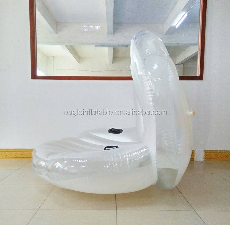 Factory stock good price pvc big inflatable shell lake clam shell float inflatable seashell pool float for sale