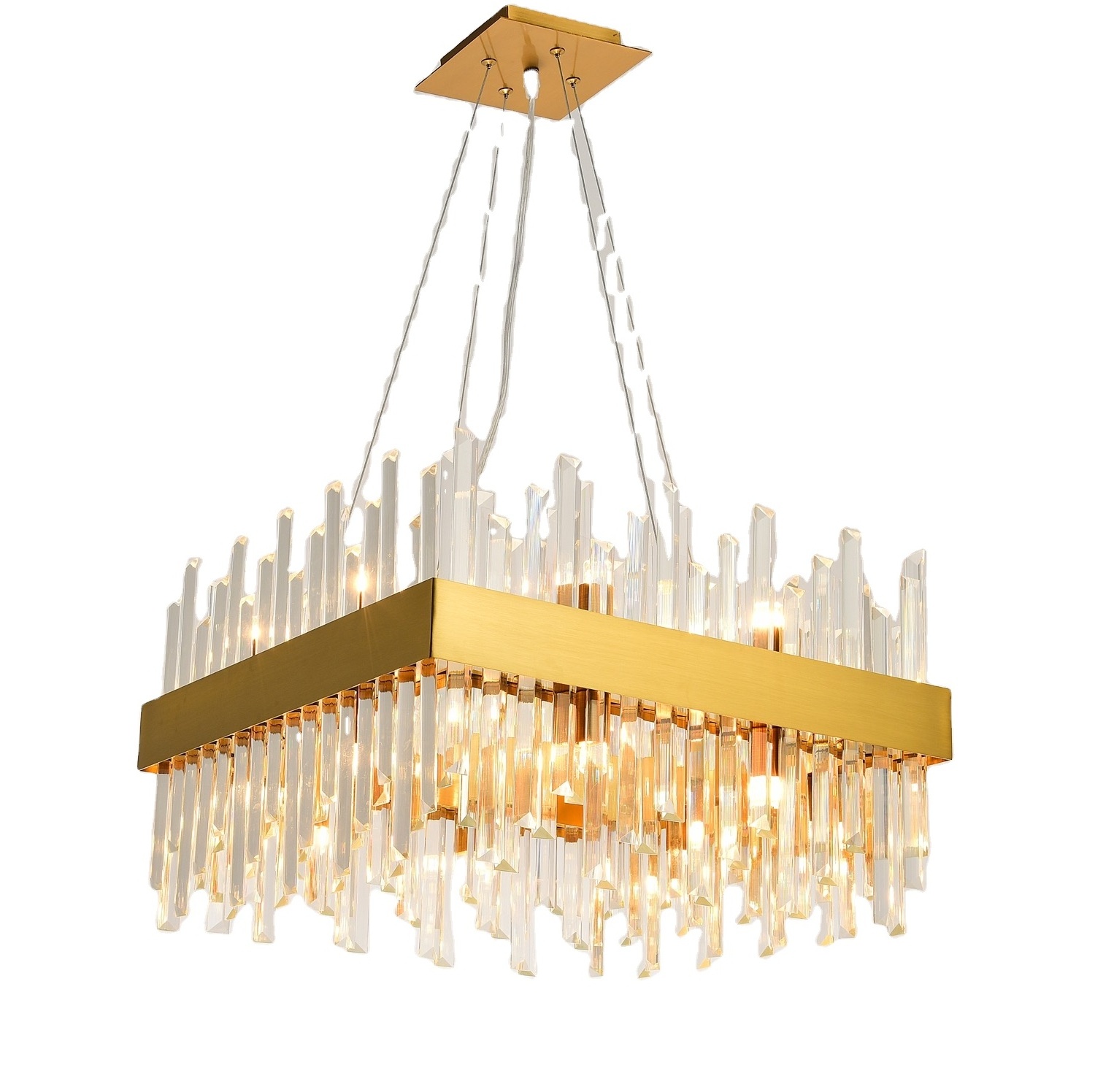 Dining Room Lighting Fixture Hanging Gold Luxury Lighting Fixtures Crystal Pendant Lights Steel Chandeliers And Lamps