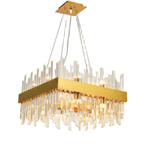 Dining Room Lighting Fixture Hanging Gold Luxury Lighting Fixtures Crystal Pendant Lights Steel Chandeliers And Lamps