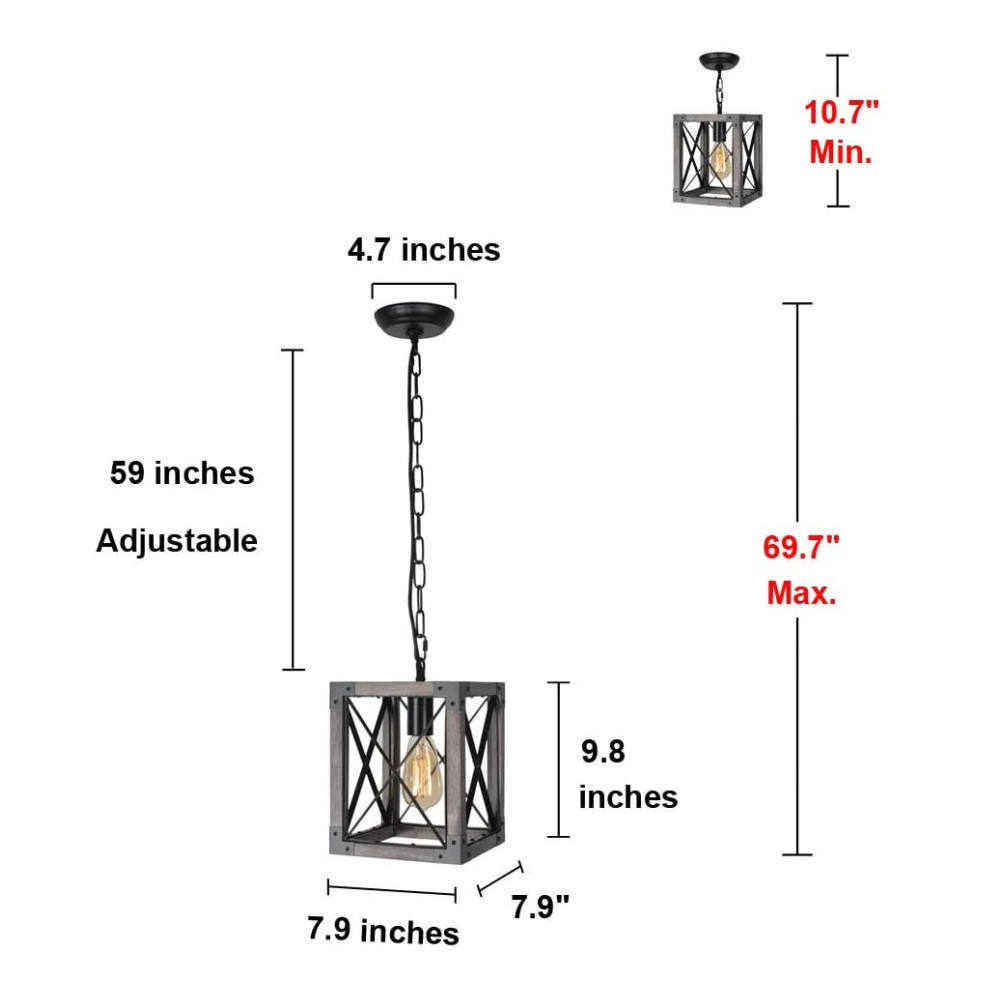 Exquisite Workmanship Factory Outlet High Quality Wooden Farmhouse Classic Pendant Lamp Bedroom Lighting Fixtures