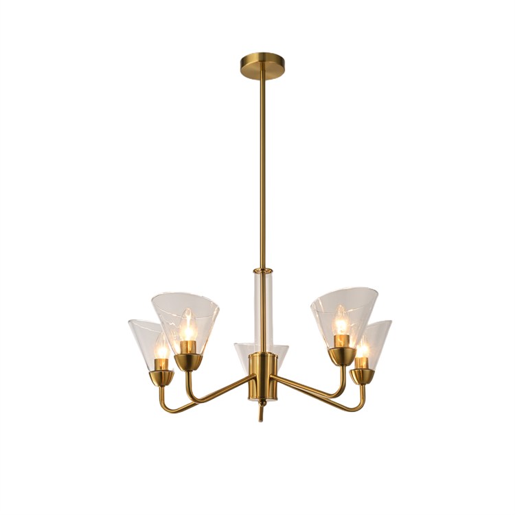 Light modern brass light glass chandelier entryway foyer large hanging chandelier for room chandelier for stairs