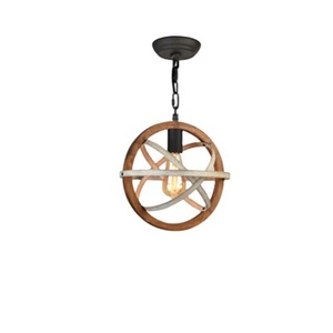 Popular circle pendant light modern large wooden round rustic high ceiling wood chandeliers room living room vintage wood light