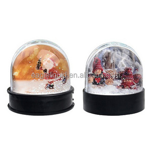 Memorial souvenirs snow globes new Trend Plastic Empty Photo Frame Water Ball Snow Globe For Home Decorations Souvenir