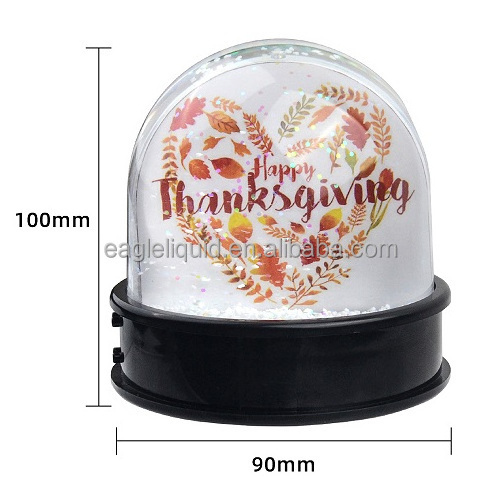 Memorial souvenirs snow globes new Trend Plastic Empty Photo Frame Water Ball Snow Globe For Home Decorations Souvenir