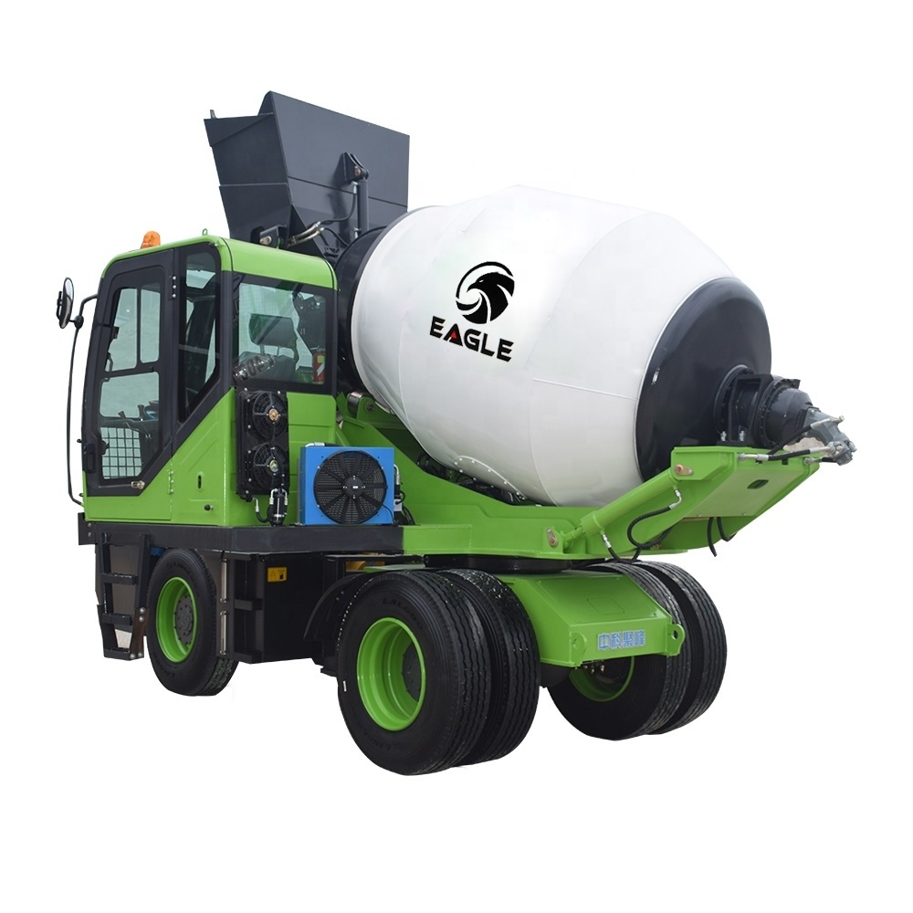 3.5m3 self loading small concrete mixer truck price in india