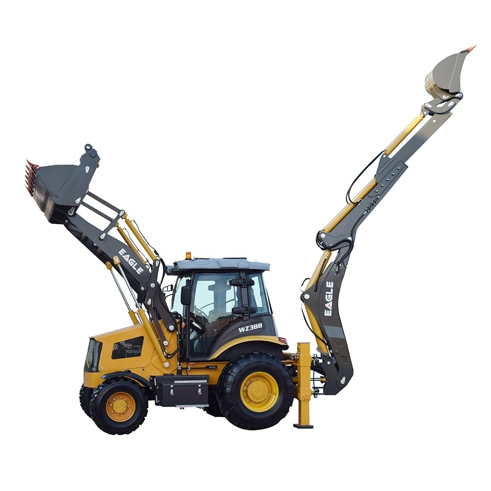 topone mini tractor backhoe loader small tractor with loader and backhoe 4x4 compact tractor with loader