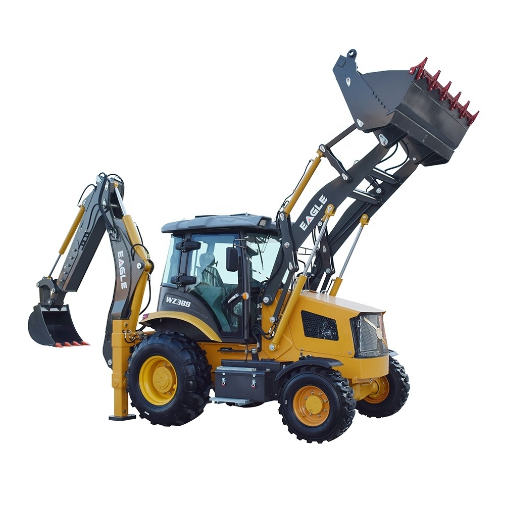 topone mini tractor backhoe loader small tractor with loader and backhoe 4x4 compact tractor with loader