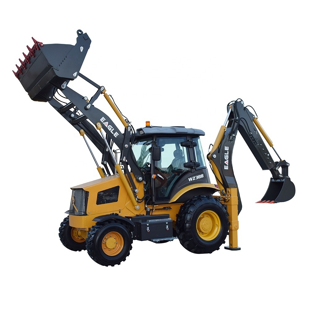 topone mini tractor backhoe loader small tractor with loader and backhoe 4x4 compact tractor with loader