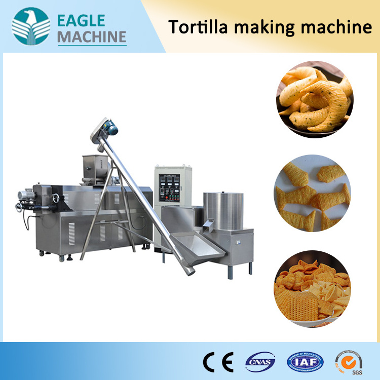 Small full Automatic corn chips snack cereals food extruder making machines