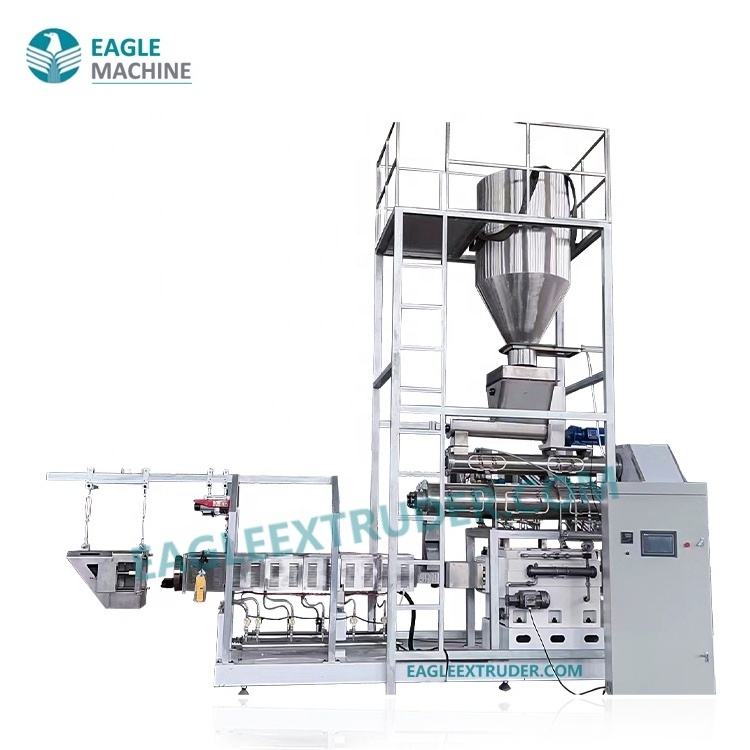 Jinan Eagle High Quality Automatic Pet Food Extruder High-Capacity for Dog Cat Fish Snack with Reliable Engine and PLCEngine