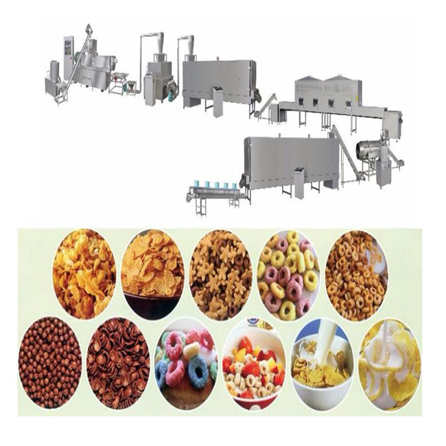 Jinan eagle breakfast cereals corn flakes snack food making machine