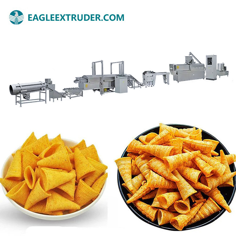 tornado chips bugle corn snacks chips food processing line from jinan eagle