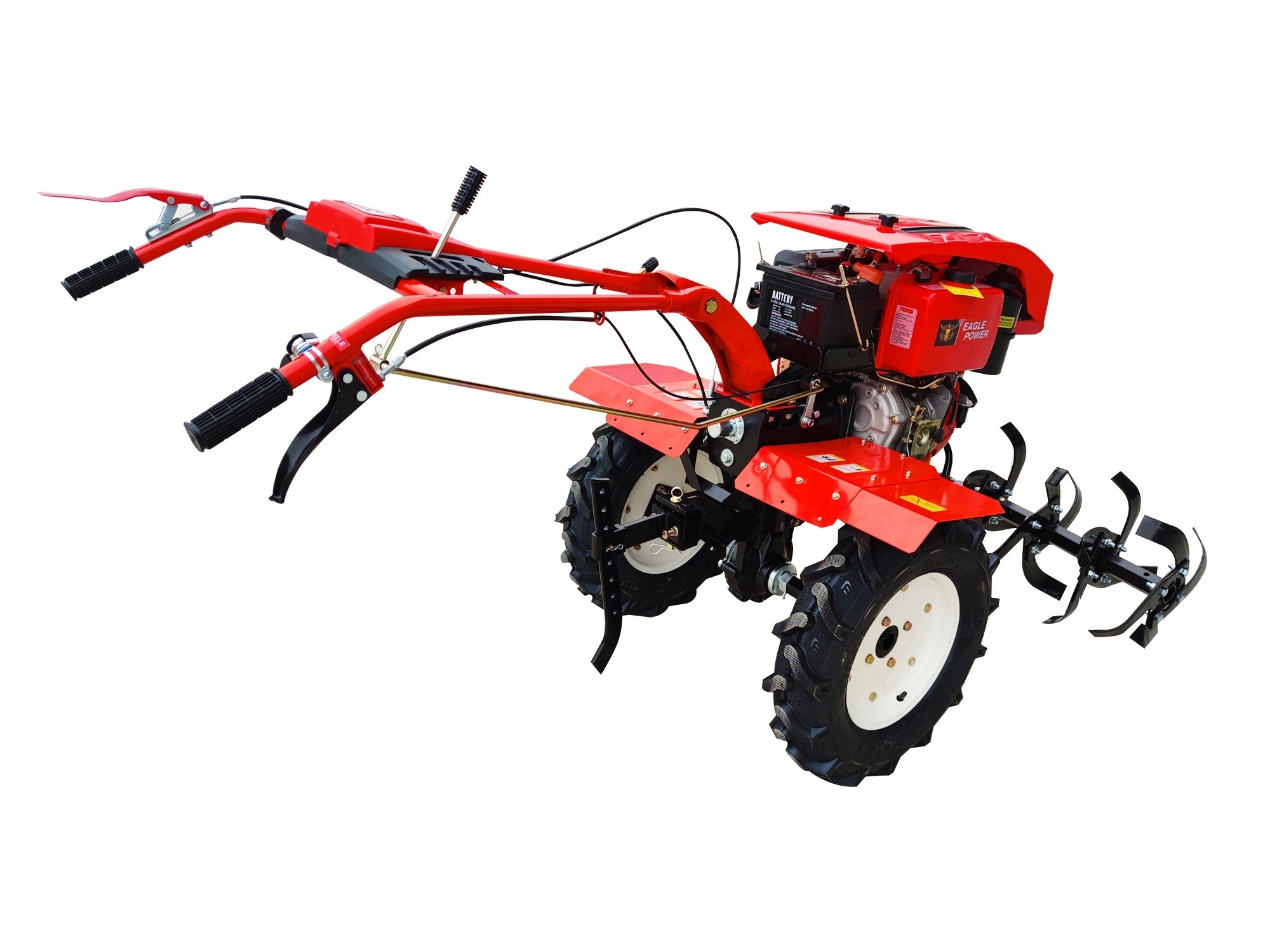 Top Rank Professional Agricultural Farm Use Machine Cultivation Land Rotary Gasoline 9HP Mini Power Tiller Hoe Cultivator