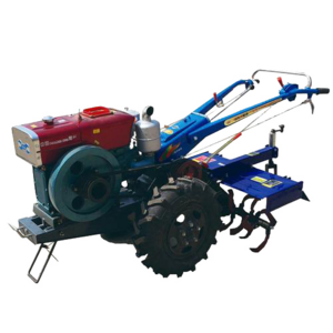 Agricultural machinery equipment diesel cultivator motocultor two wheel gasoline power mini tiller 18 hp walking tractor