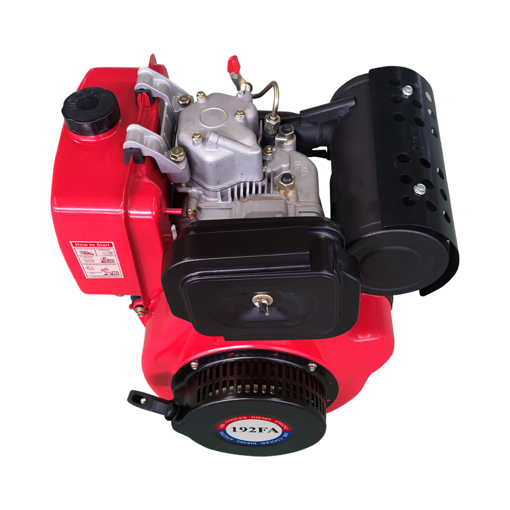 Diesel Engine Single Cylinder Vertical Air Cooled 4-stroke Direct Injection 186F192F Diesel Engine 10HP 13HP