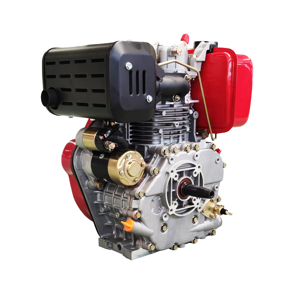 China Factory High quality 4HP 5HP 10HP 12HP single cylinder 4 stroke air-cooled small diesel engine with electric start motor