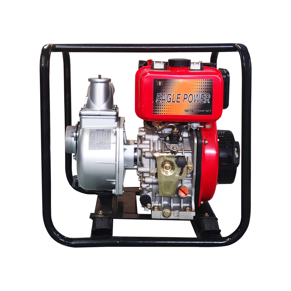 Eagle Power Brand  diesel air cooled engine water pump set strong power agriculture irrigation aluminum water pump