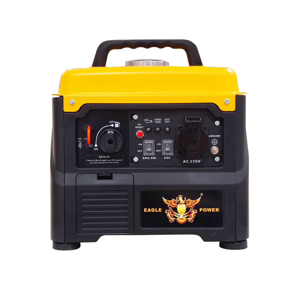 Silent Gasoline Inverter Generator Power 800W Recoil Start Emergency Portable Generator