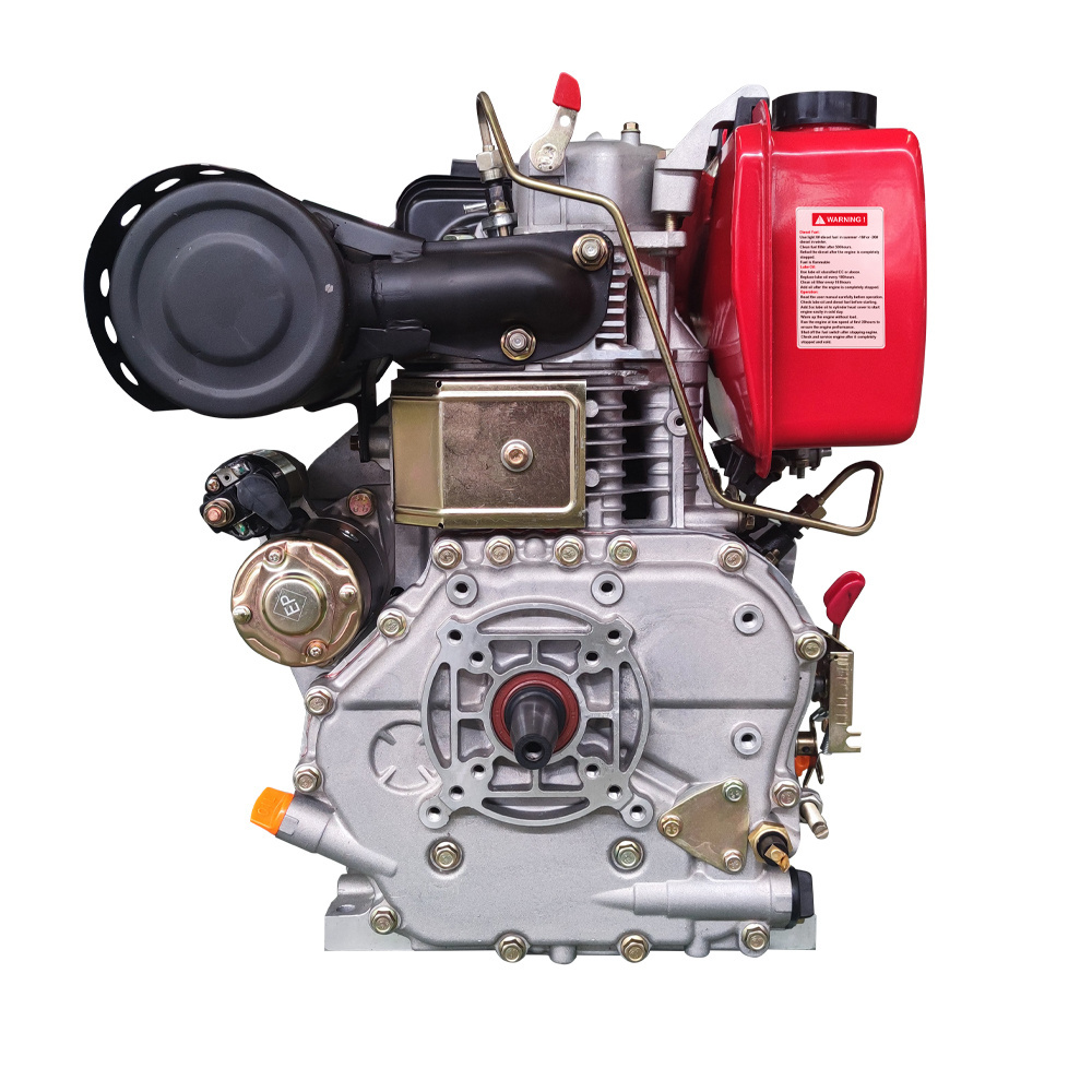 Diesel Engine Single Cylinder Vertical Air Cooled 4-stroke Direct Injection 186F192F Diesel Engine 10HP 13HP