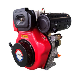 Diesel Engine Single Cylinder Vertical Air Cooled 4-stroke Direct Injection 186F192F Diesel Engine 10HP 13HP