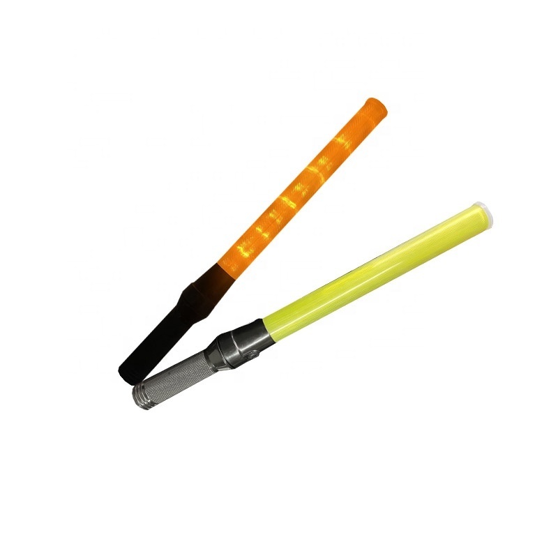 Yellow LED Traffic safety Baton wand