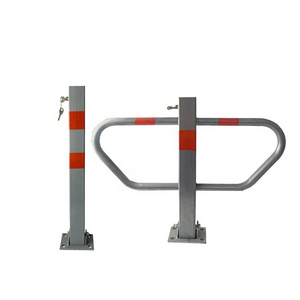 Manual  Folding Down Security Parking Boom Lock Barrier Bollard