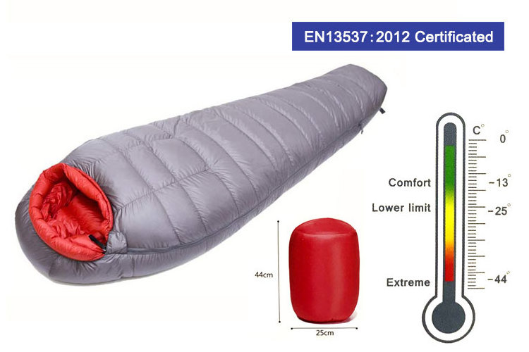 Eaglesight Waterproof White Goose Down Sleeping Bag Winter and Cold Weather Camping Sleeping Bag