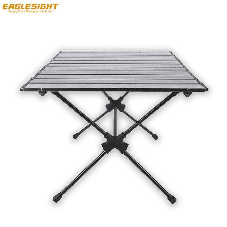 New Design Ultralight Aluminum Foldable Camping Table OEM ODM Foldable Picnic Table Height Adjustable Foldable Camping Table