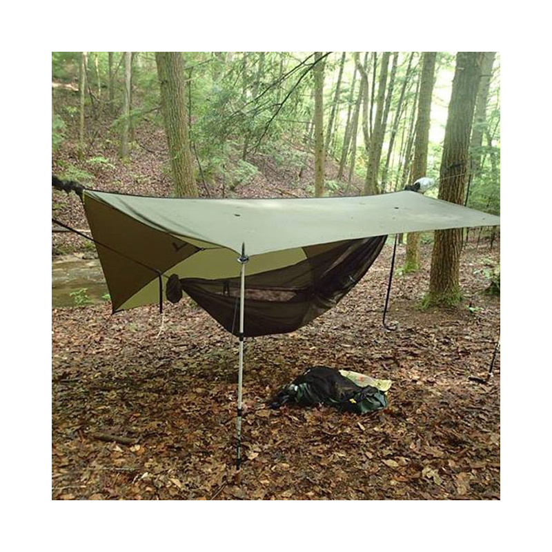 210T Nylon Hammock with Mosquito Net and Rain Fly Heavy Duty Hammock Parachute with Mosquito Net