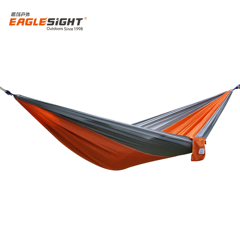 1-2 Person Nylon Parachute 400lbs Outdoor Camping Leisure Garden Hammock with Tree Strap