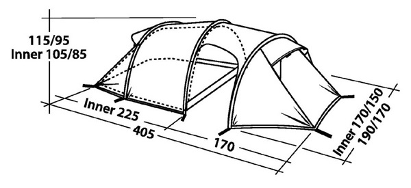 Best Lightweight Backpacking 4 Season 3 Person Camping Tunnel Tents