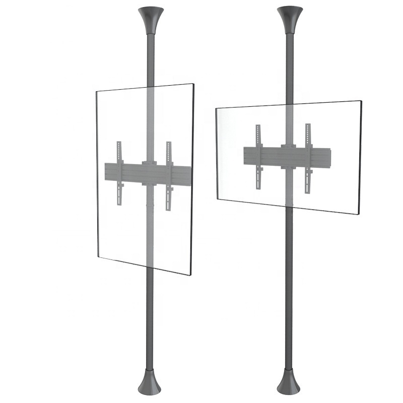 Commercial  Modular height extensible TV Ceiling to Floor mount bracket for 32-65 inch screens