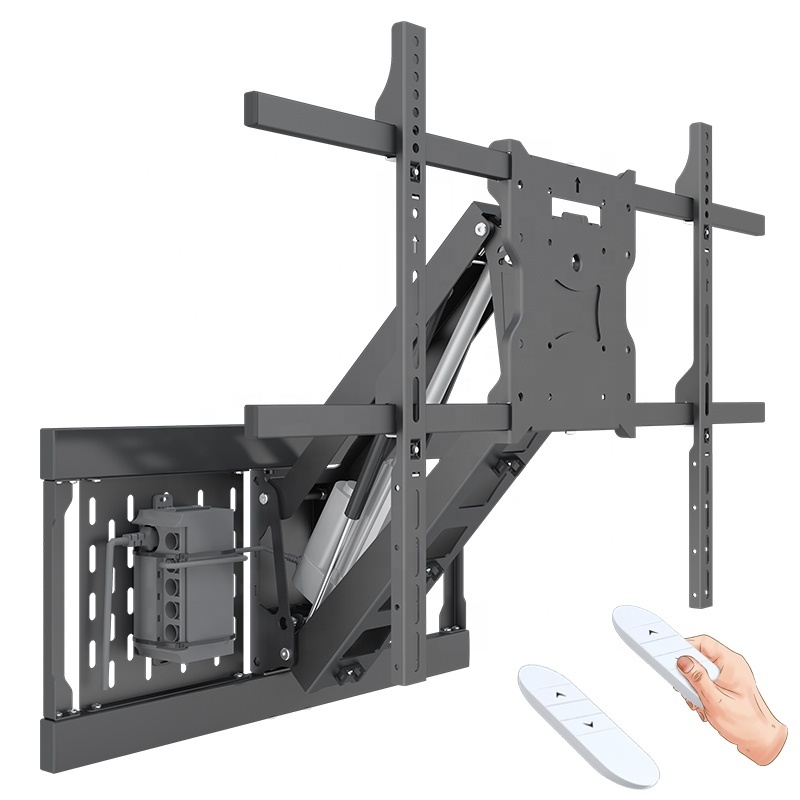 Newest Motorized TV Sliding Wall Bracket TV Mount For 42-80inch TV