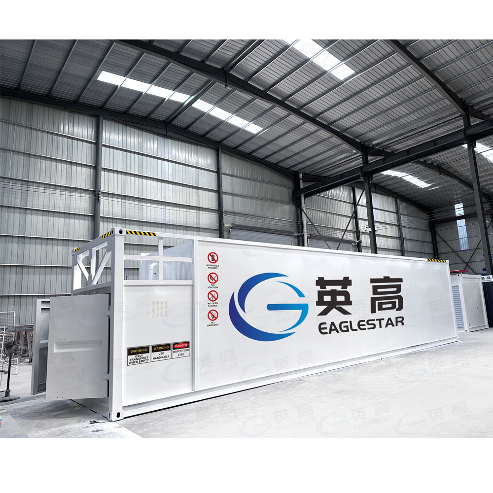 Gas Engine Fuel Station Equipment Plant Skid Fuel Dispenser Pump Filling Station Self Bunded Diesel Fuel Storage Tank