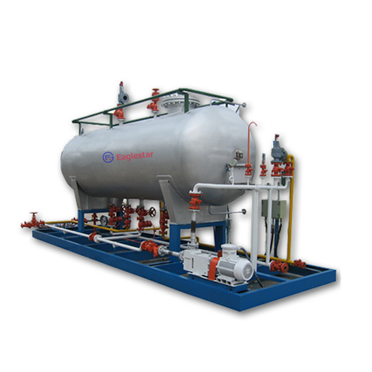 25t Mini Skid Mounted Gas Station Mobile CNG LPG Filling Station Skid Petrol Trade Mobile Mini Cooking Gas Station for Petrol