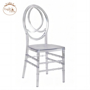 High Quality Clear Crystal Acrylic Plastic Resin Transparent Event Tiffany Chiavari Phoenix Chairs For Wedding