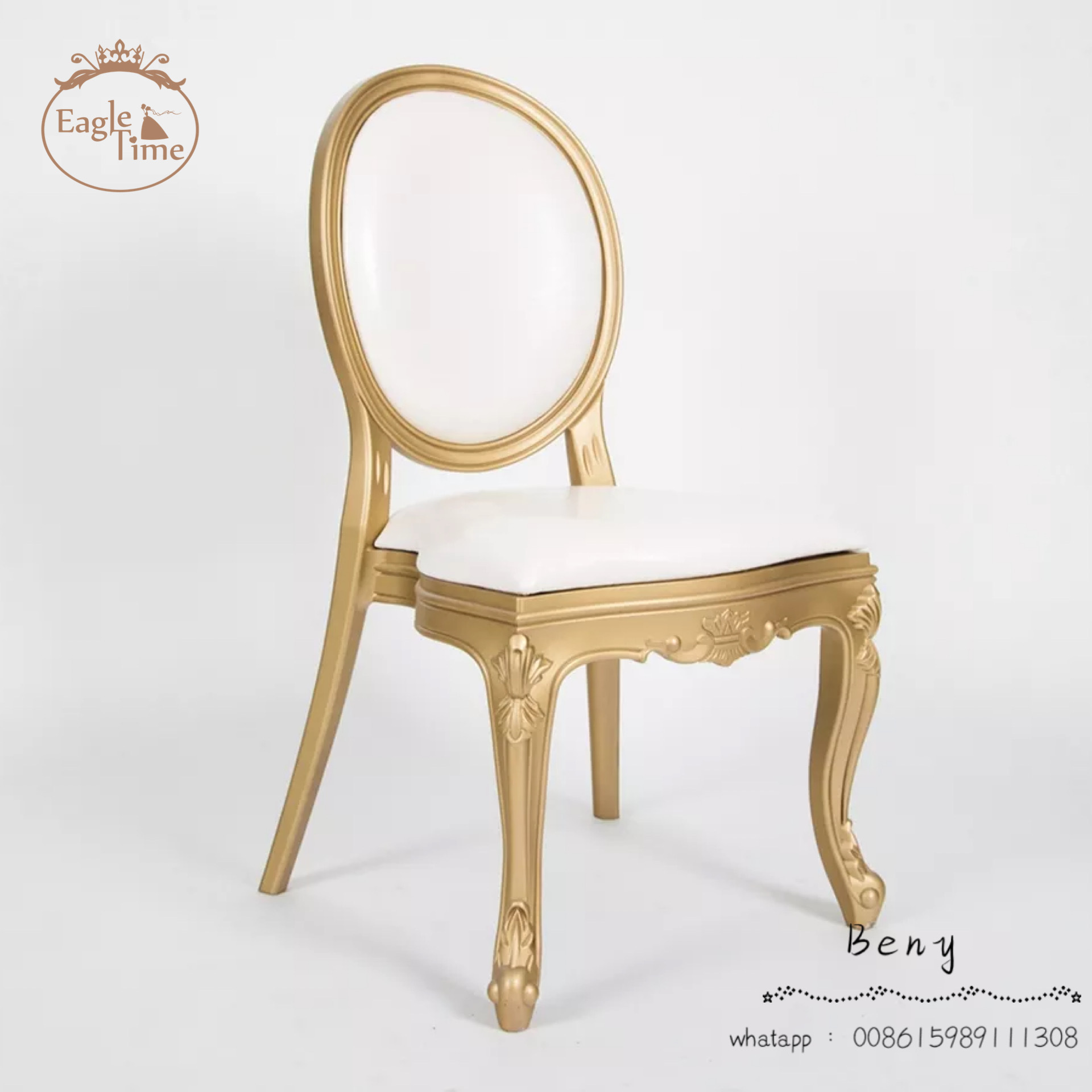 Stackable Louis Resin Dining Chair American Home Wedding Hotel Banquet Stacked Louis Chair