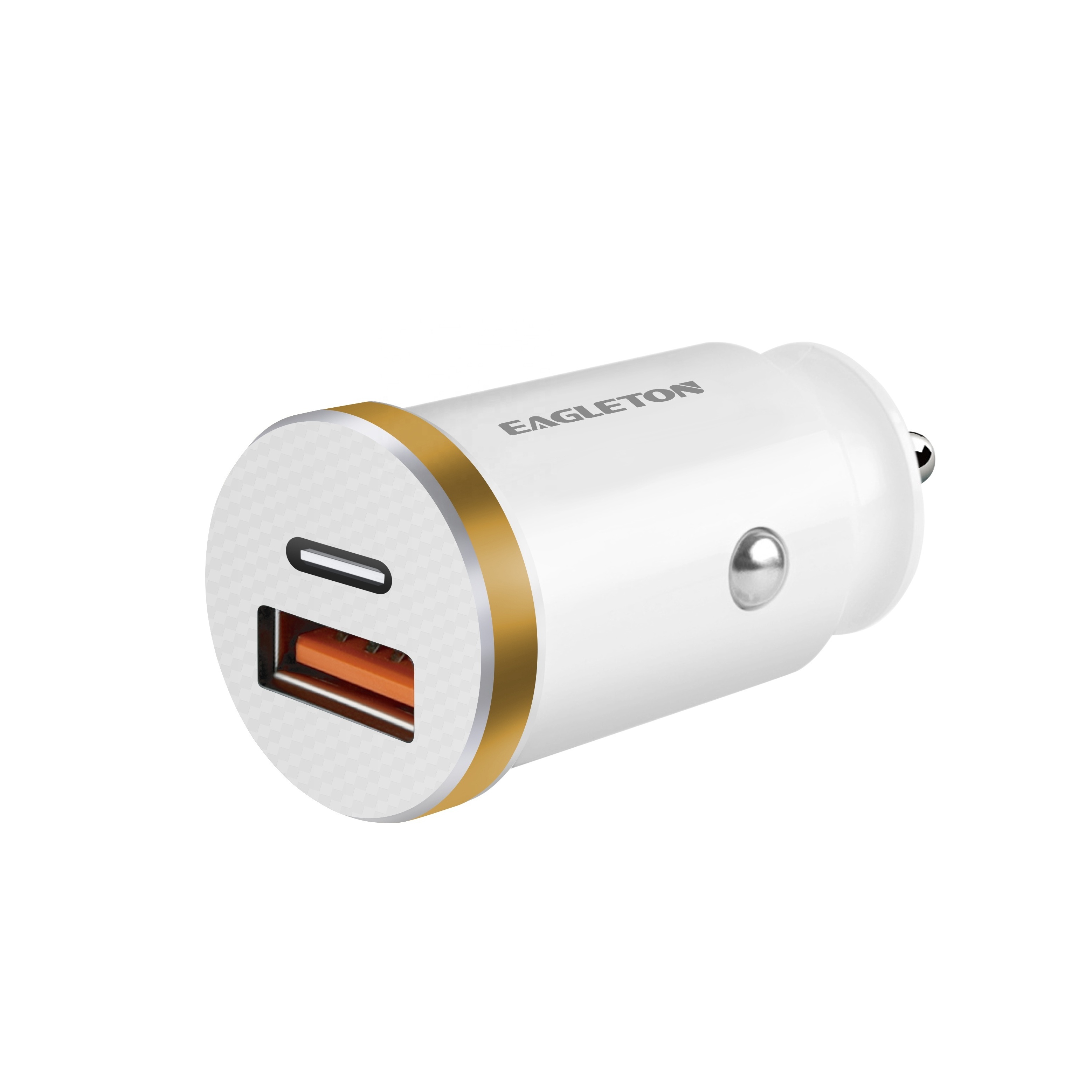 dc car charger  USB C pd30W+ QC3.0 18W usb c car fast charger mini portable charger