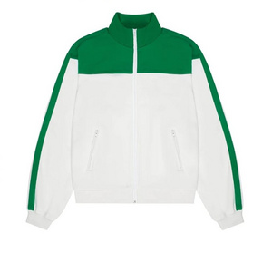 White & Green Men Sports Zipped Warm Up Suit Tracksuit Brand New Soft Comfortable Breathable Tracksuit Set tracksuits for men