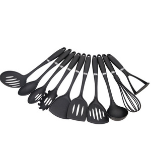 Factory custom utensils kitchen silicone stainless steel utensil set